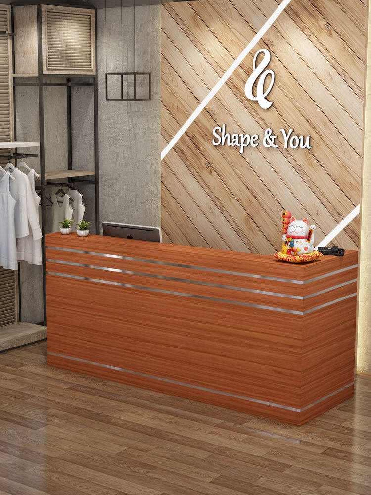 店铺饭店吧台转角美容院收银台柜台理发理发店服装店收银台