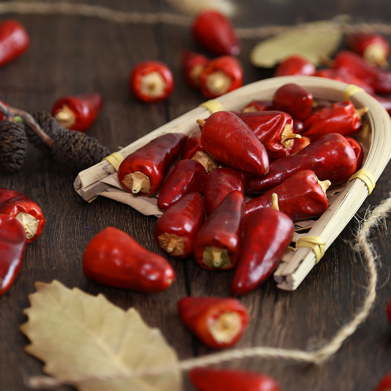 辣椒爱蜀四川小灯笼中辣超香子弹头100g火锅调味料辣椒类调料