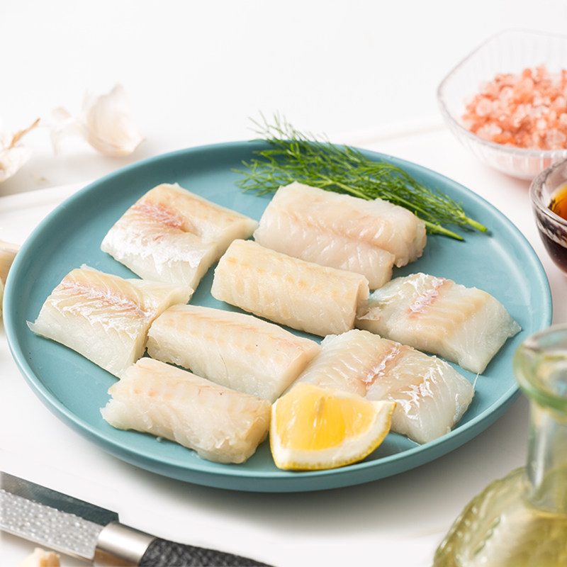 鳕鱼佳沃鲜生鱼宝宝辅食深海海鱼500g新鲜冷冻鳕鱼