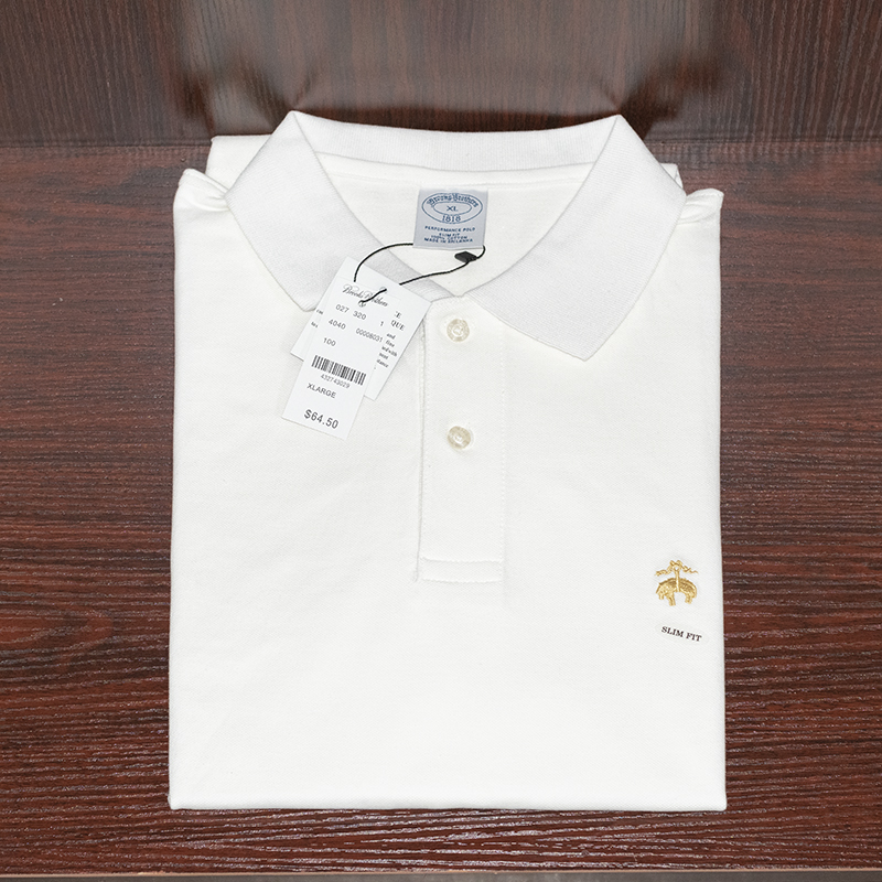 Brooks Brothers/布克兄弟美国男短袖Polo衫夏季T恤修身翻领纯色