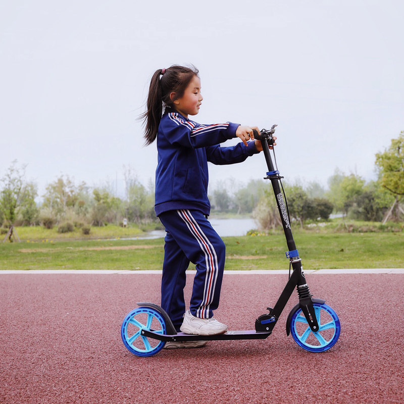 大童滑板车612岁两轮进阶儿童折叠单脚滑车非电滑板车