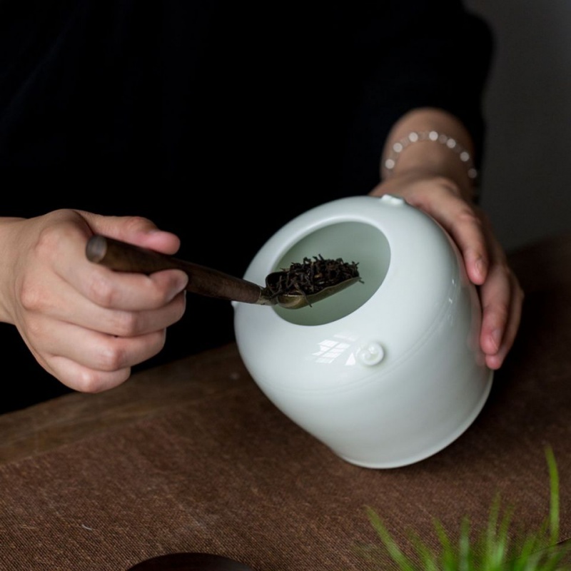 茶叶勺子胡桃木茶匙茶勺茶铲单只专用工具舀茶勺茶匙