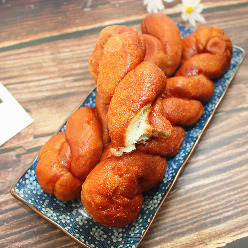 麻花90gx5东北特产老式蜂蜜纯手工大面包零食传统中式糕点