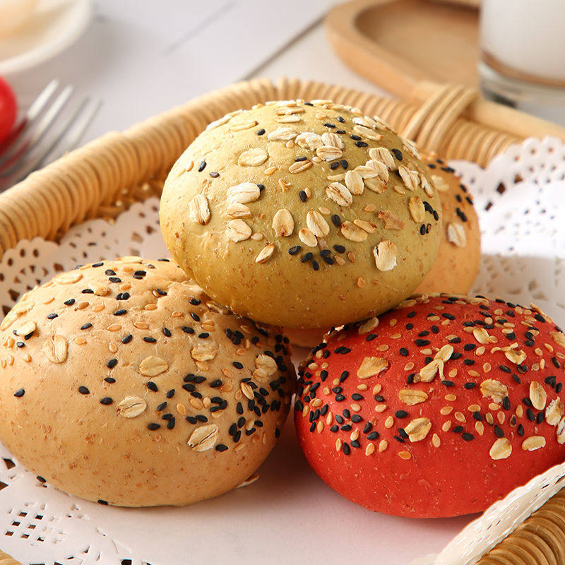 面包全麦代餐健身杂粮饱腹粗粮糕点早餐食品传统西式糕点