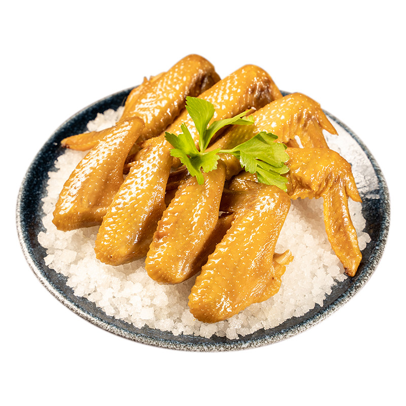 盐焗鸡翅梅州客家特产卤味即食熟食真空组合鸡肉零食