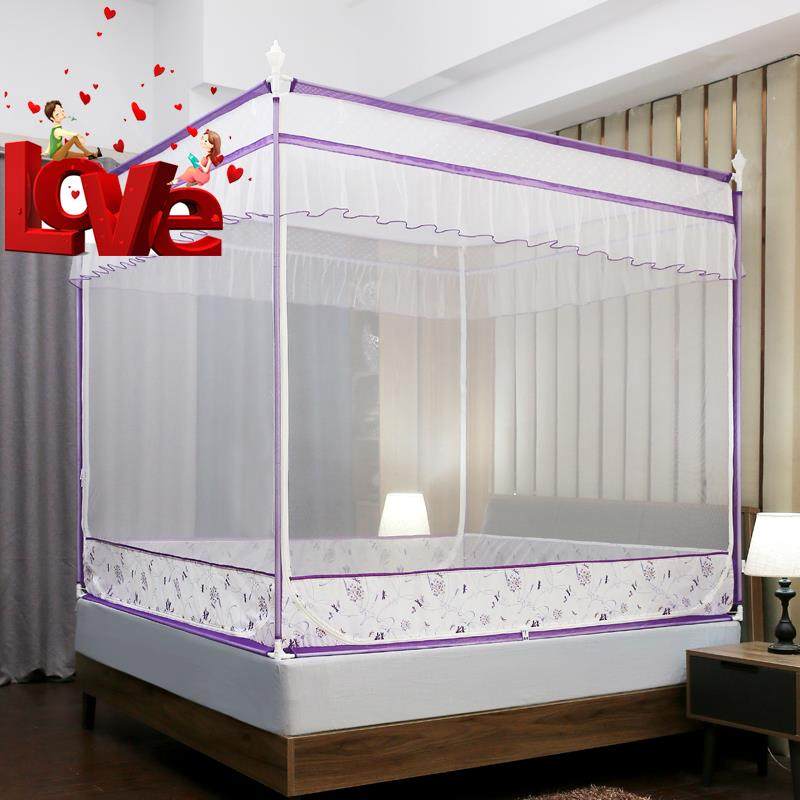 蚊帐加固床笠款坐式回底2米加厚小孩防摔家用蚊帐