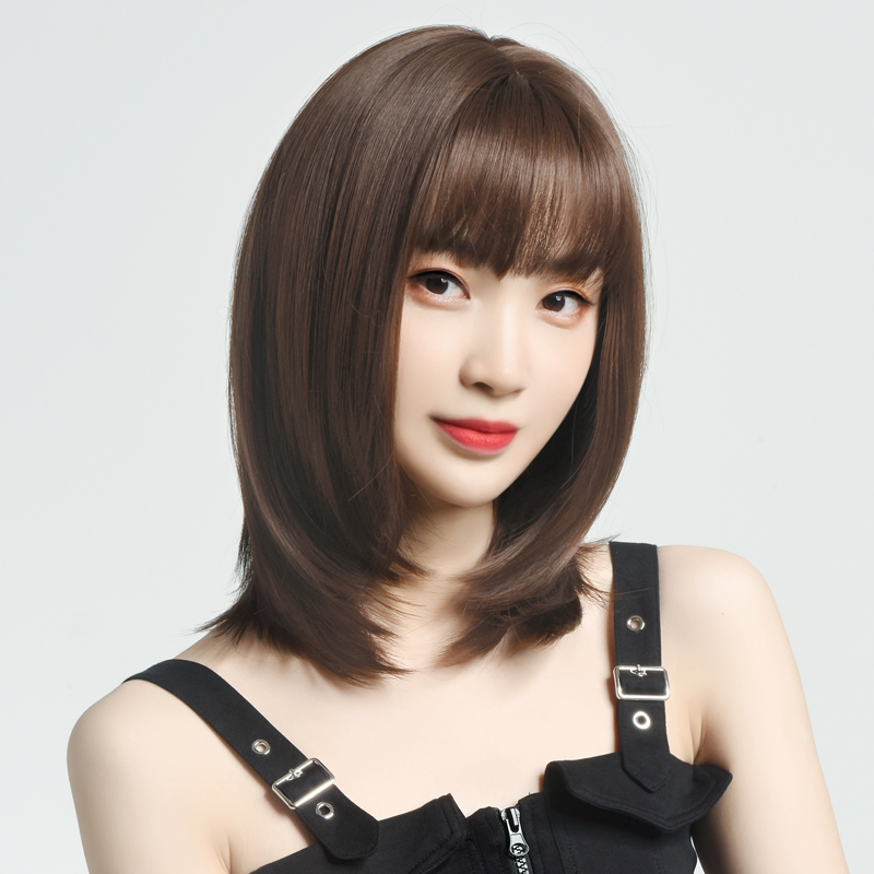 假发仿真长直自然发自锁骨女生修脸头套整顶日常整顶假发