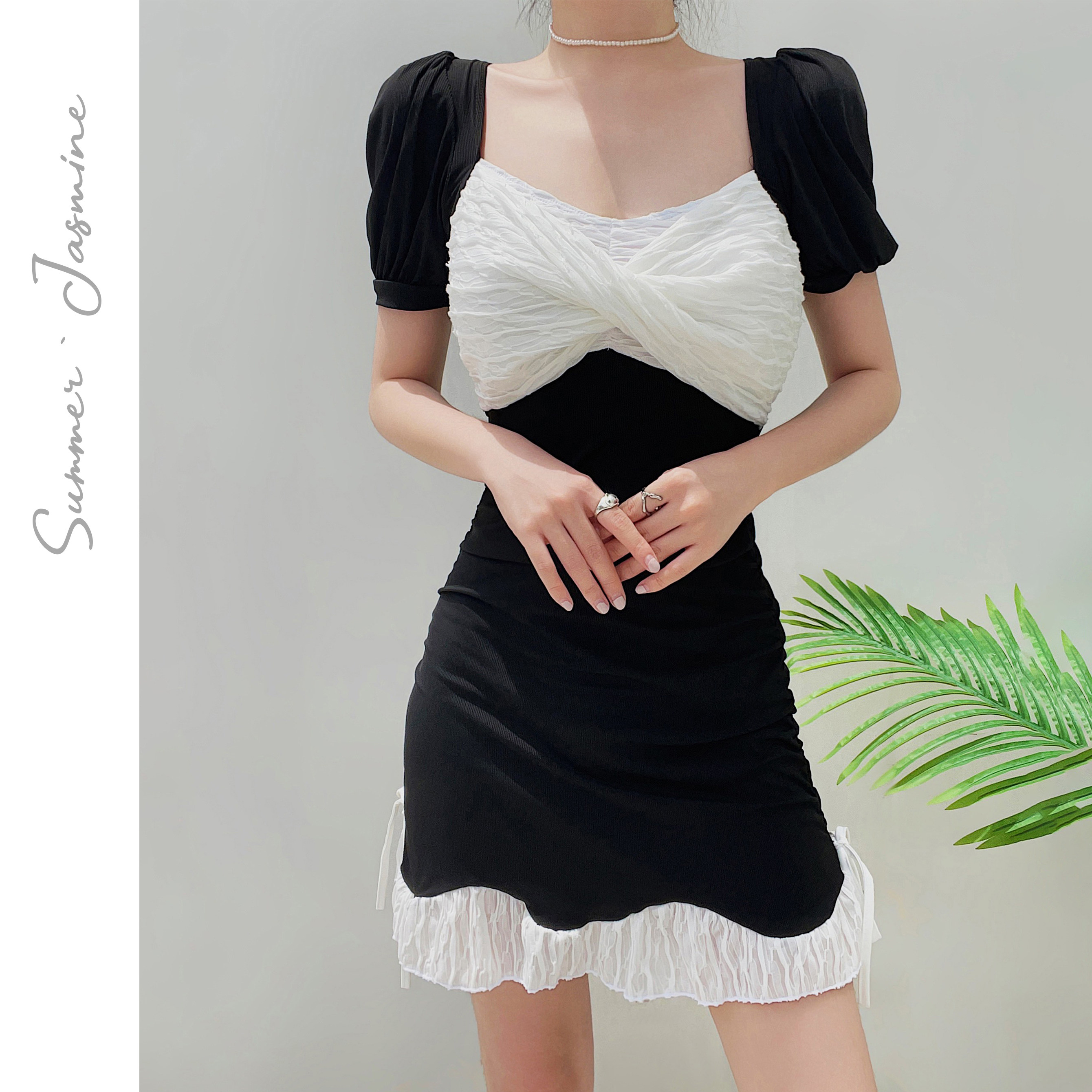 夏茉微澜2022新款夏季泳衣分体裙式保守显瘦分体泳衣