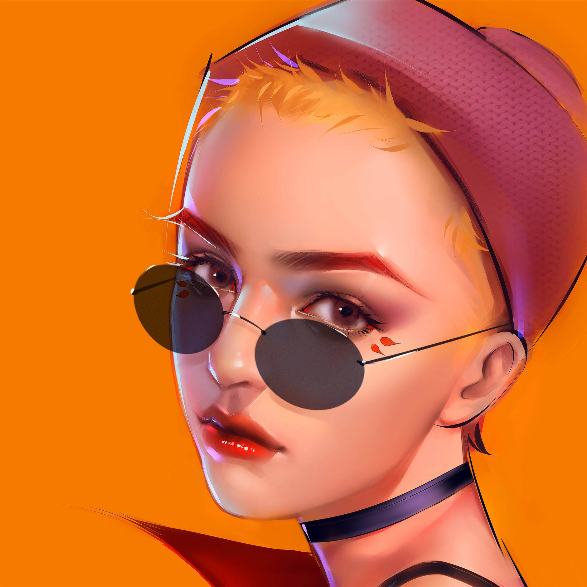 油画定制厚涂头像真人照片手绘插画卡通