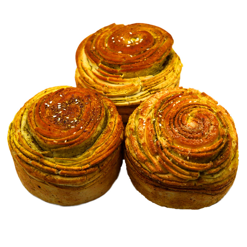 甘肃特产烤花地方特色美食小吃烤馍手工烤饼锅盔传统中式糕点