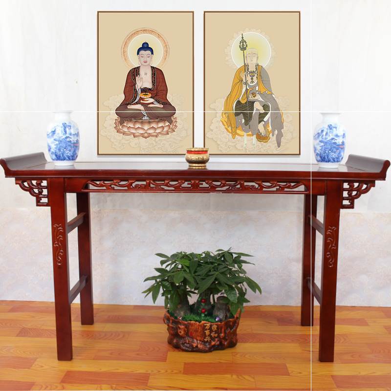 落地简约贡品祖宗三层牌位台案农村中堂供桌条案