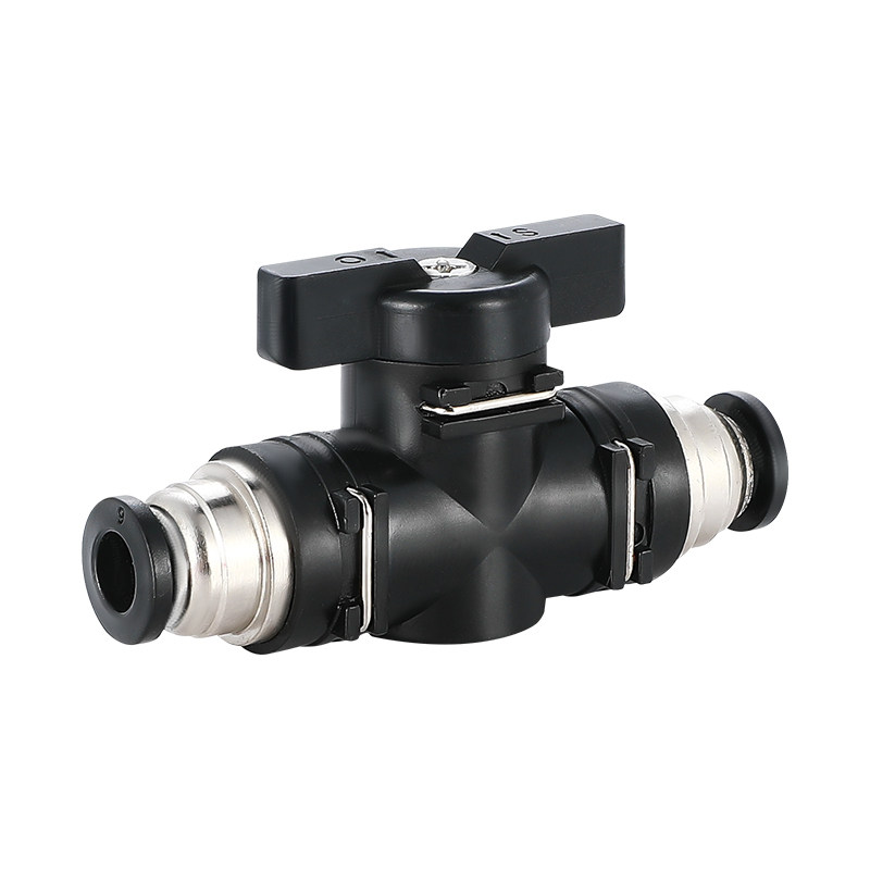 气动802buc8球阀气阀接头开关手动气管黑色气动元件