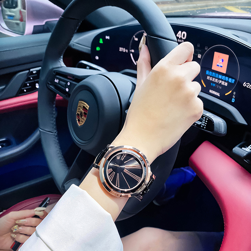 蒂玮娜双面女士手表女款大表盘2021年新款名牌十大品牌正品高级礼