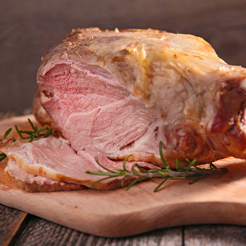 羊羔羔羊法式后腿4.3斤内蒙古羊肉新鲜烧烤食材生生羊腿
