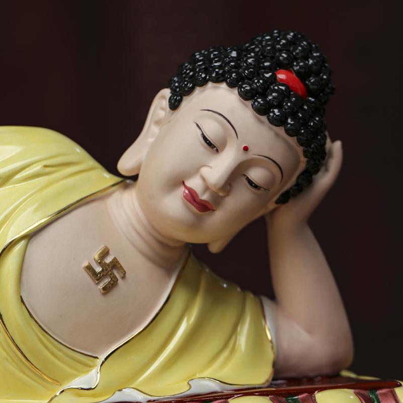 佛像陶瓷睡佛卧佛大号供奉摆件白瓷如来阿弥陀佛其他特色工艺品