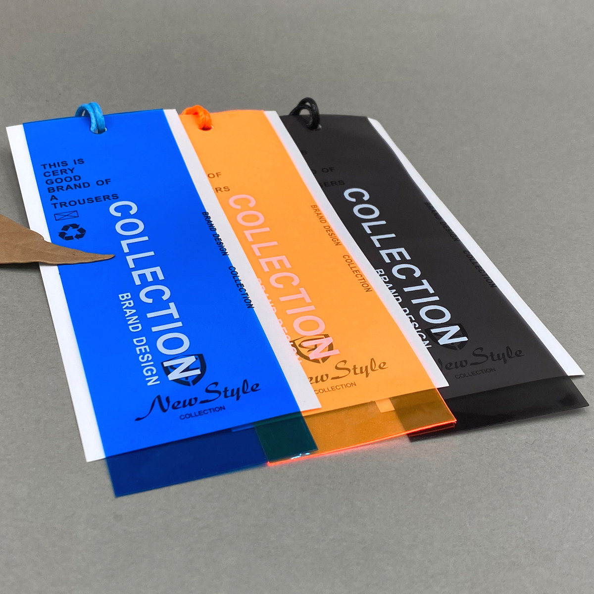 pvc衣服印刷名片蓝色卡纸纸牌空白公版打印纸吊牌