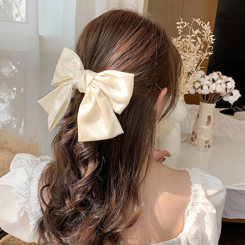 2021新款蝴蝶结发夹后脑勺发卡网红发饰红色头发发饰