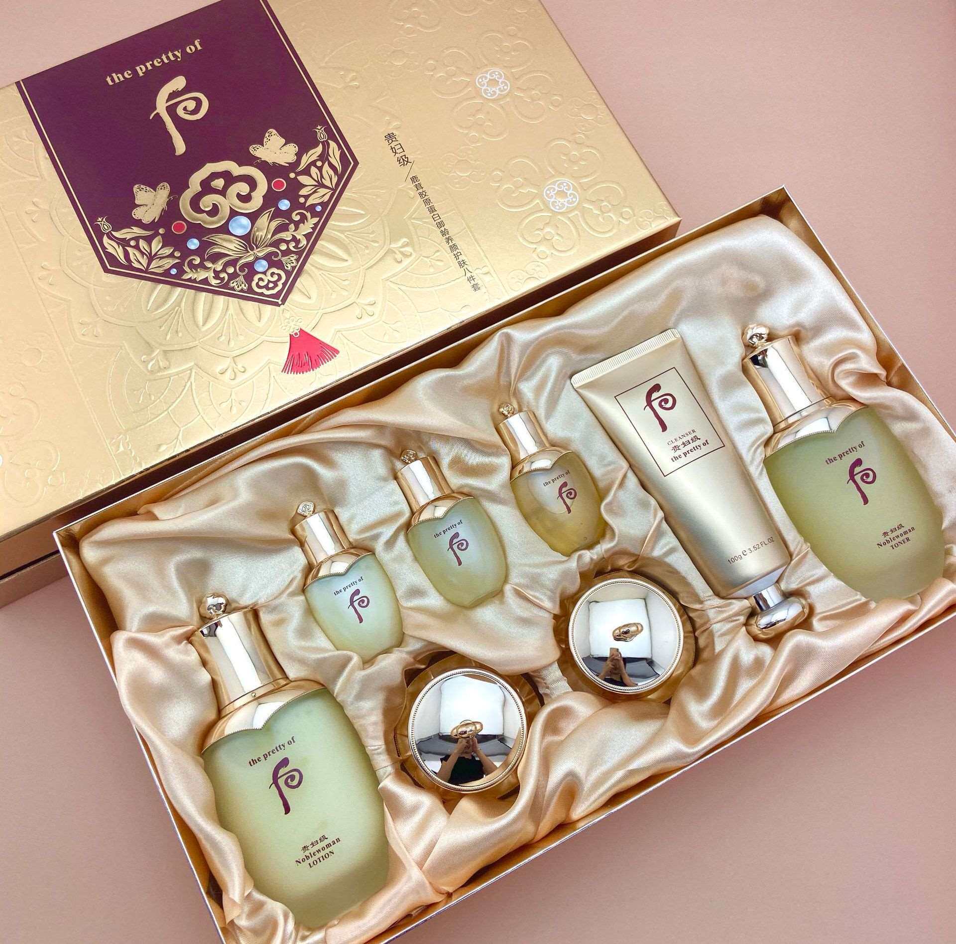 梦媚贵妇级贵妇丹鹿茸胶原蛋白御龄养颜护肤补水保湿滋润八件套后