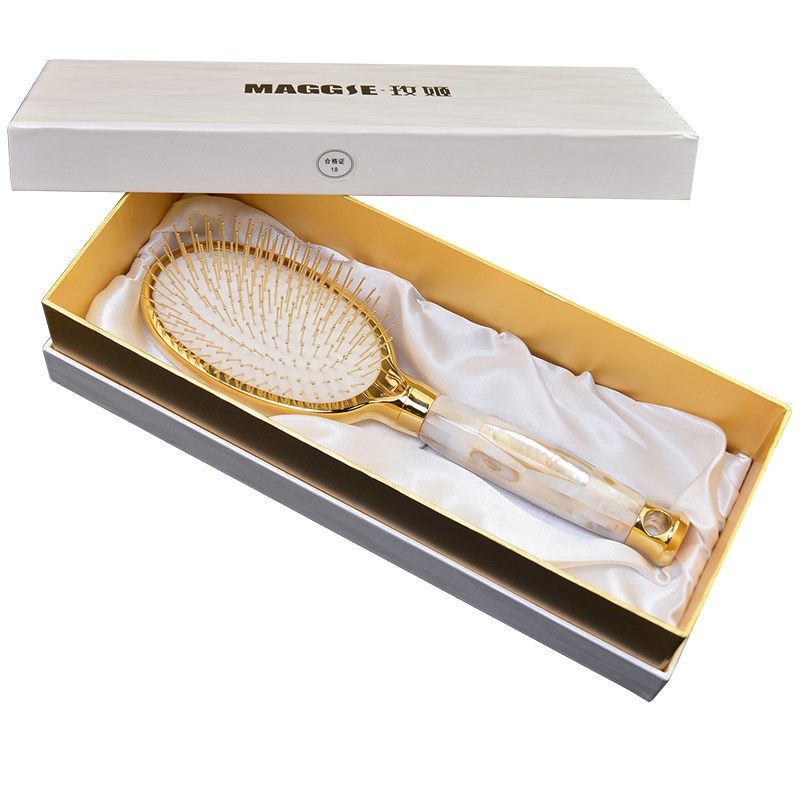 礼盒铜针按摩maggie梳子气垫礼物梳防静电电大梳子