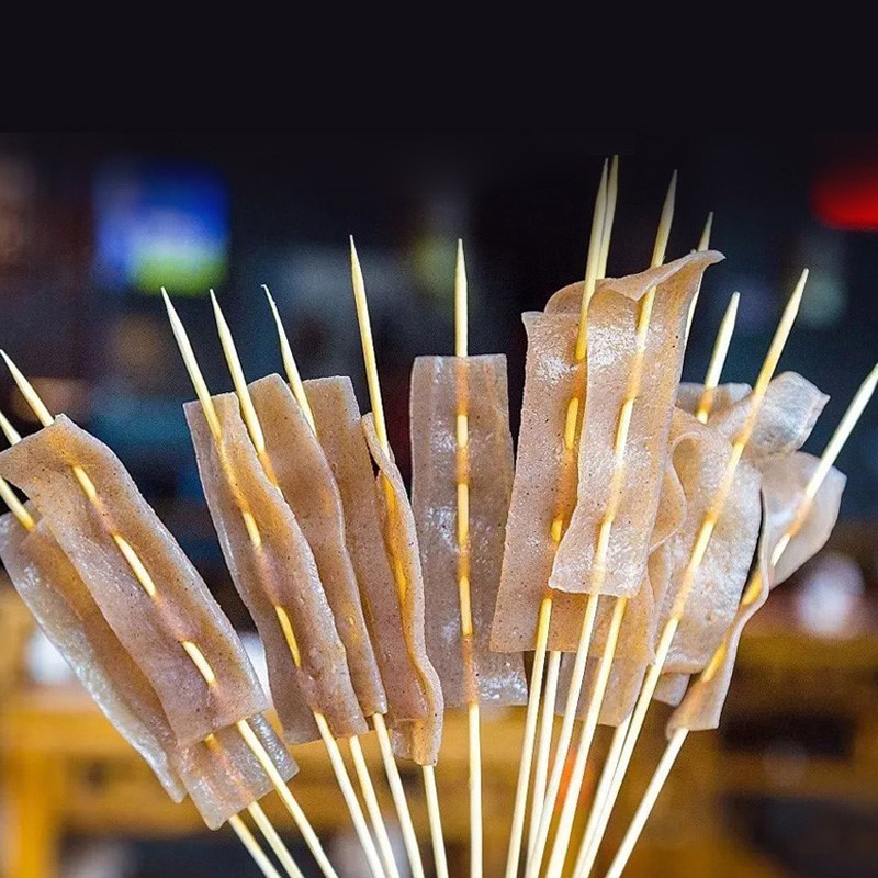 魔芋四川滋源火锅食材串串皮块条素肉烧烤麻辣烫手工食品制作