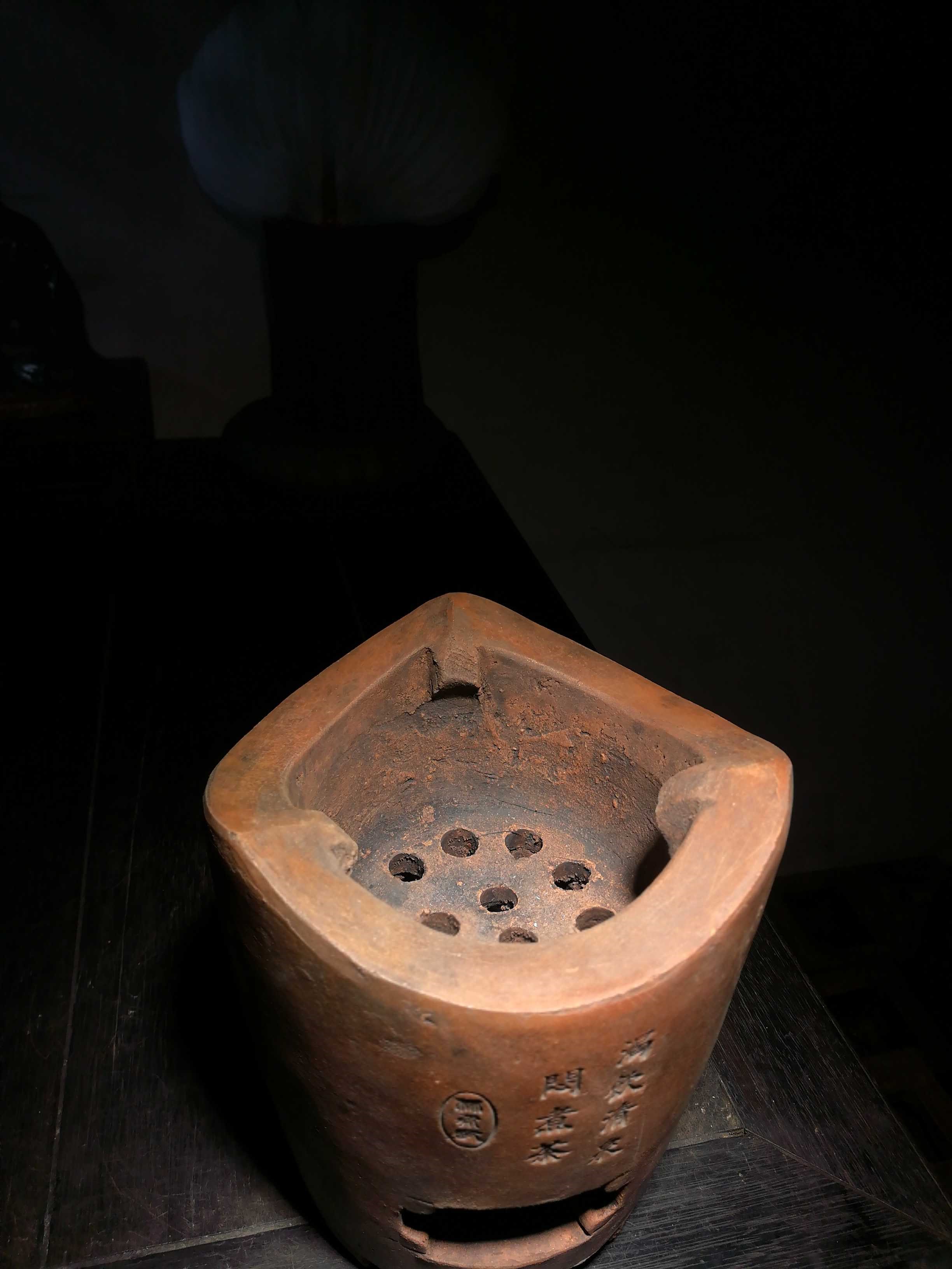 红泥炭炉火炉手工泥炉陶器风炉文房茶道茶具茶道