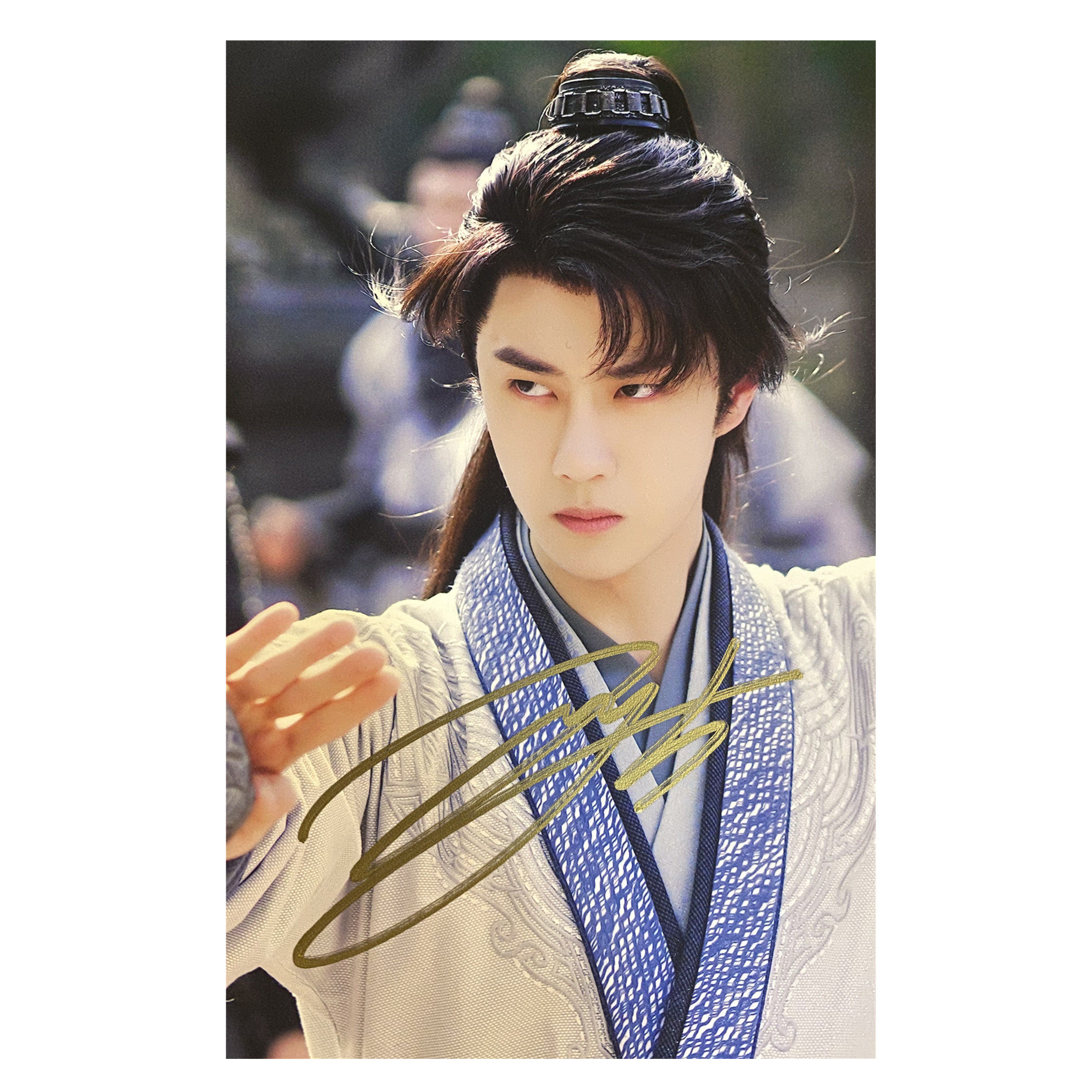 王一博定制令可陈情肖陈情君一写真海报签名亲笔文化