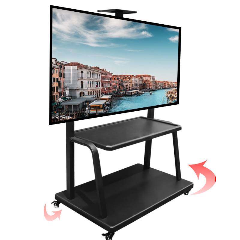 e55电视屏教学幼儿一体机移动支架自由动支电视浴裙