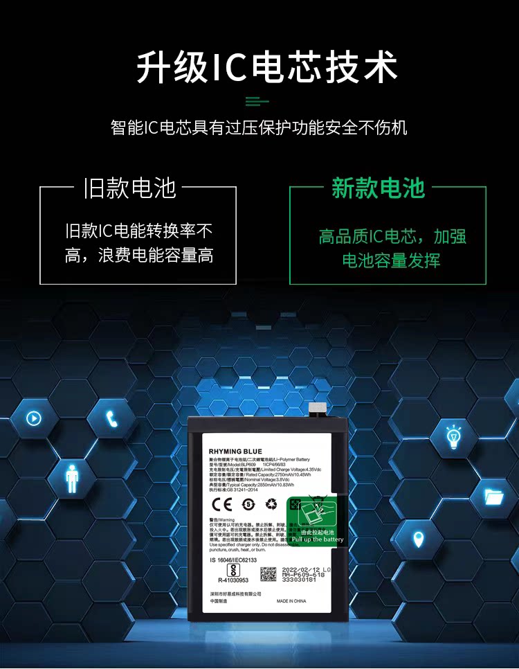 opporeno原装系列原厂魔改10倍电池