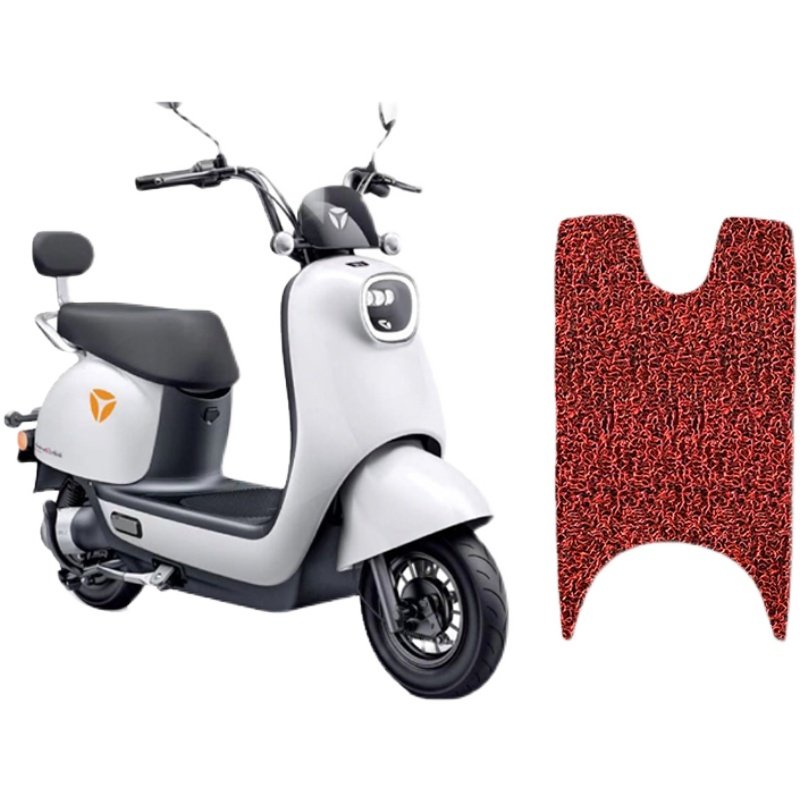 适用于雅迪冠能q6电动车踏板丝圈脚垫yd600dqt32c防晒电动车脚垫