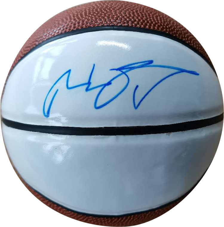 签名克里斯波什亲笔篮球证书迷你热火一瞬创意礼品