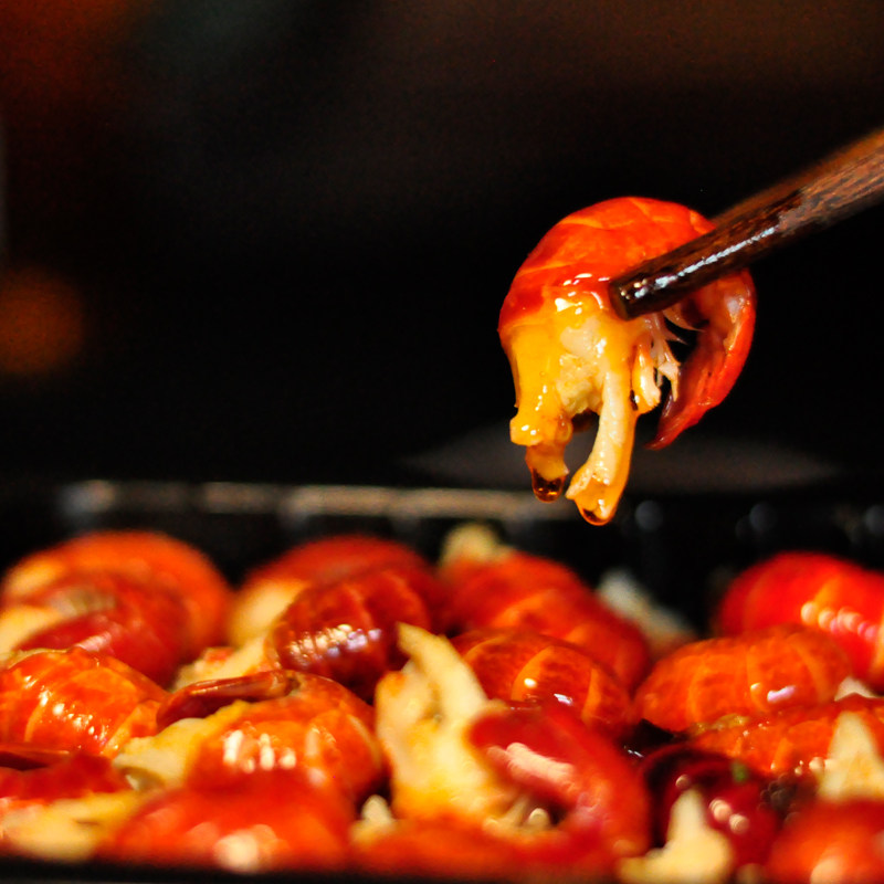 郑喜旺烧烤新密麻辣小龙虾尾包邮熟即食盒装虾球虾类制品