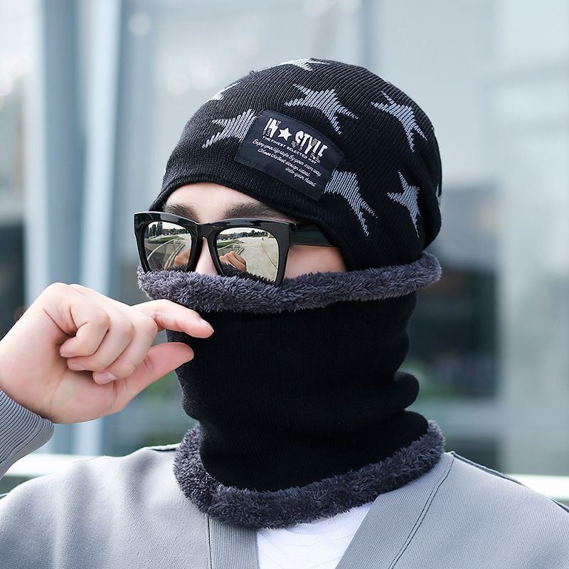 骑车护脖子防寒外卖小哥骑行神器冬季骑手装备冬天保暖帽毛线帽子