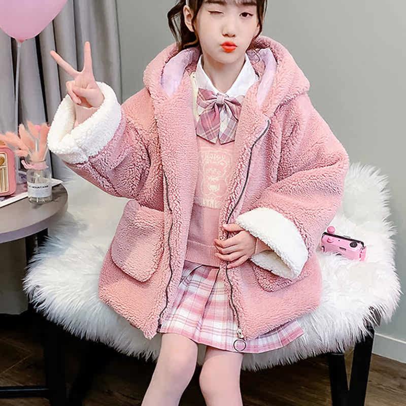 儿童jk制服裙女正版秋冬季套装学生四件套女童开衫学院风毛衣外套