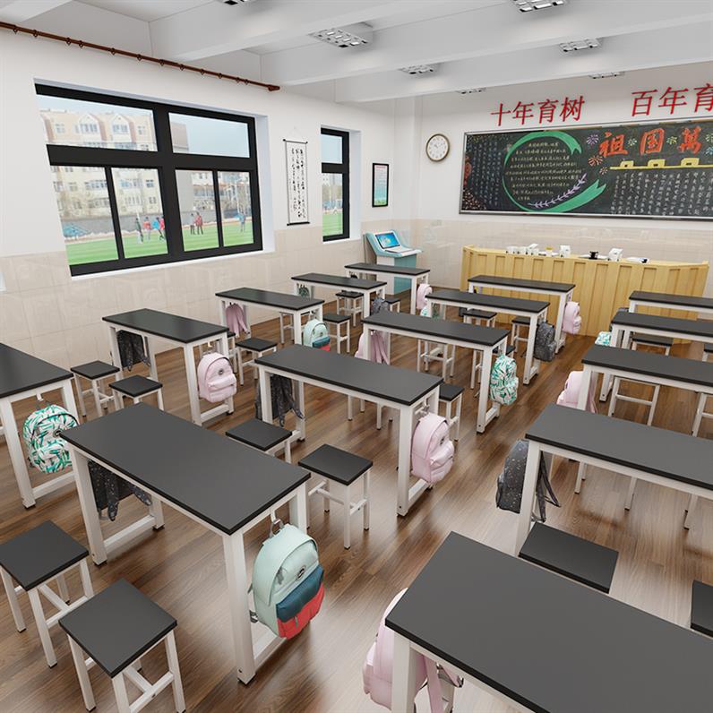 学习培训辅导班课桌椅中学生学生小学教室家用儿童课桌椅
