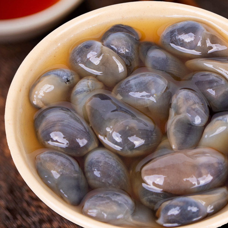 鲜活泥螺新鲜即食罐装特大无沙罐头宁波特产泥螺