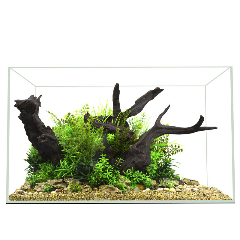 鱼缸仿真沉木造景装饰生态布景摆件木头杜鹃造景