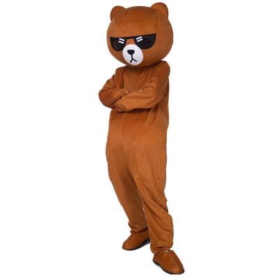 套头行走c大号网红熊卡通人偶服装夏季儿童可爱搞怪动漫学生布朗