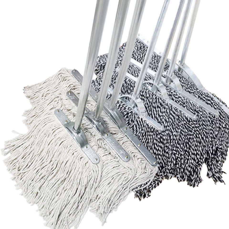 拖布普通拖把棉线大号物业拖把宽头家用老式墩布尘推棉布工厂平拖