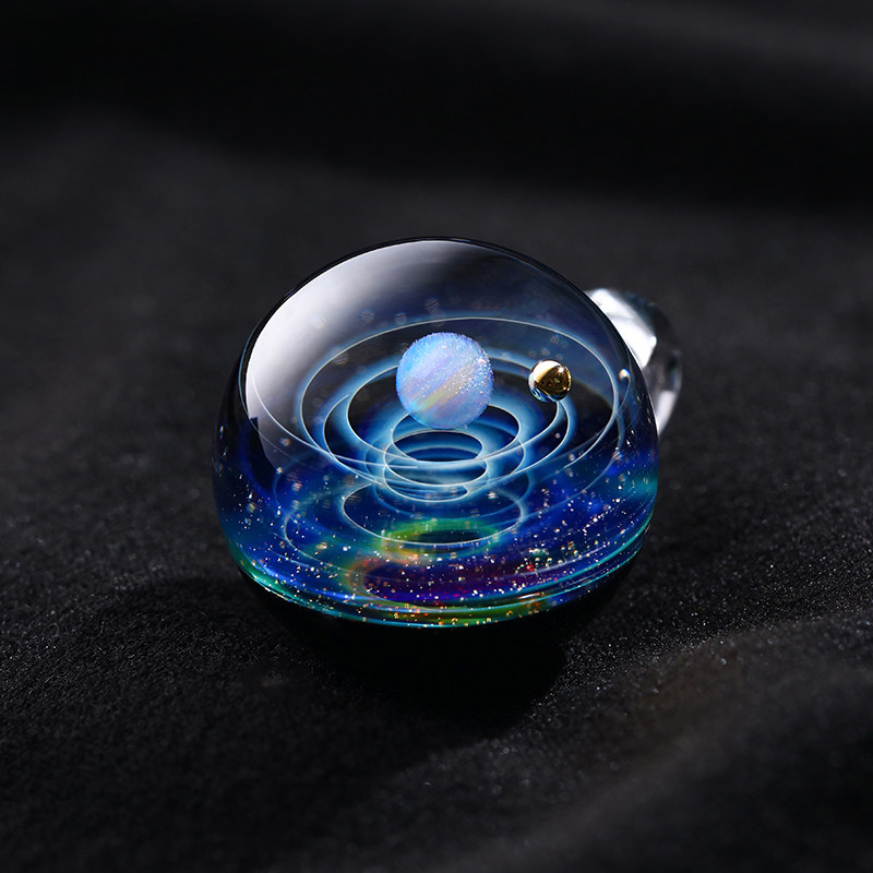 【宇宙宝石】纯手工星空玻璃项链手链琉璃吊坠水晶球七夕情侣礼物