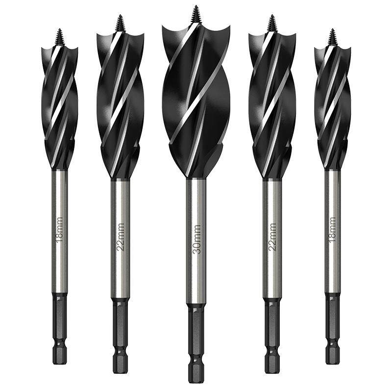 木工开孔支罗四槽四刃钻头六角门锁扩孔钻