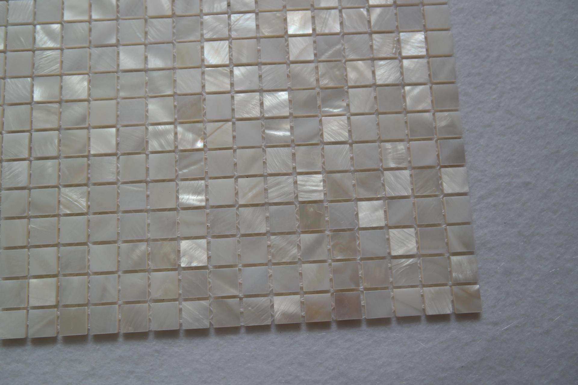 马赛克白色贝壳吧台飘窗装饰卫生间淋浴房瓷砖墙贴马赛克