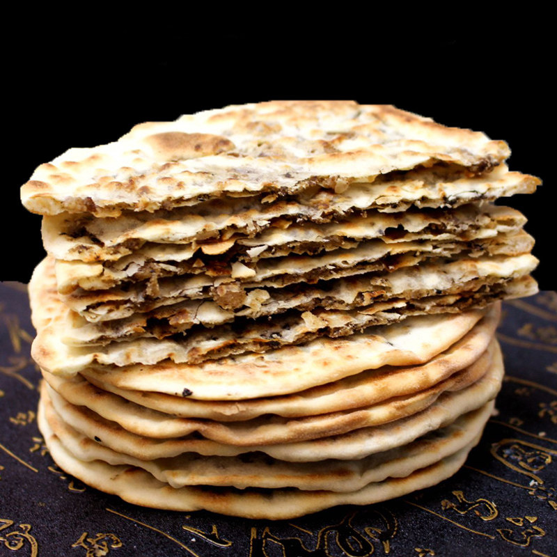 黄山特产烧饼锅盔饼梅干菜早餐食品酥饼梅菜传统糕点