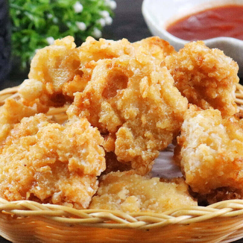 鸡块正大日式唐扬裹粉无骨鸡肉肉块吮指油炸鸡肉丸