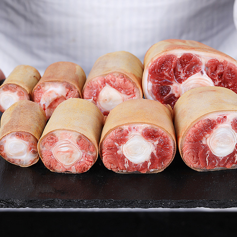 新鲜牛尾带皮现杀黄牛尾生鲜散养牛尾巴带肉冷冻牛尾