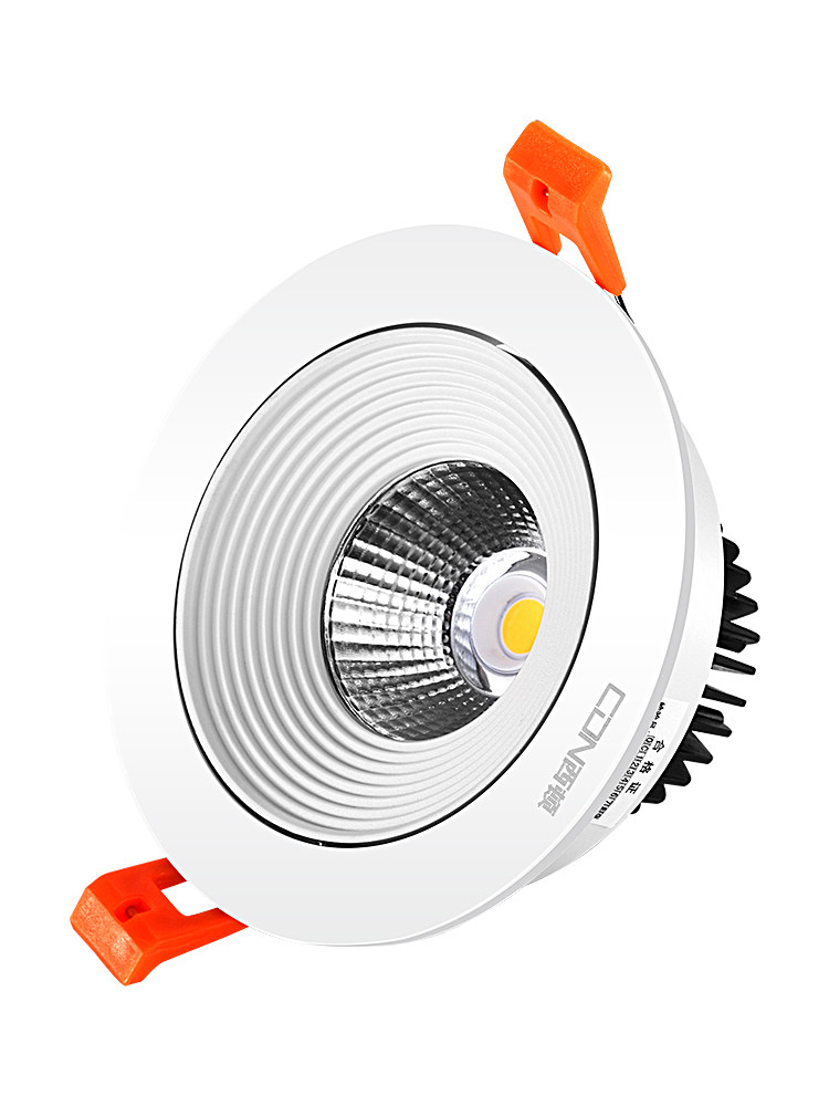 西顿led射灯嵌入式家用9.5cmcob天花花灯吊顶客厅筒灯