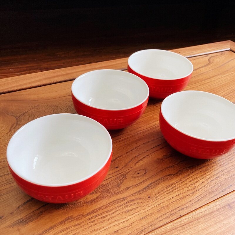 双立人staub陶瓷瓷碗套装珐琅家用沙拉冰淇淋厨房碗
