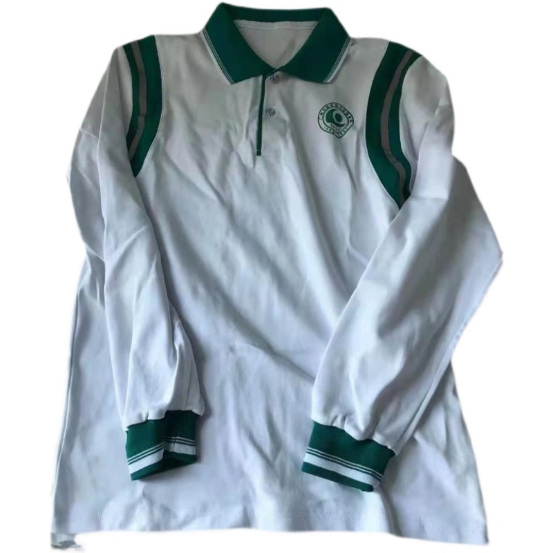 校服广州绿翠现代实验中学中学校秋季长袖纯棉学生校服