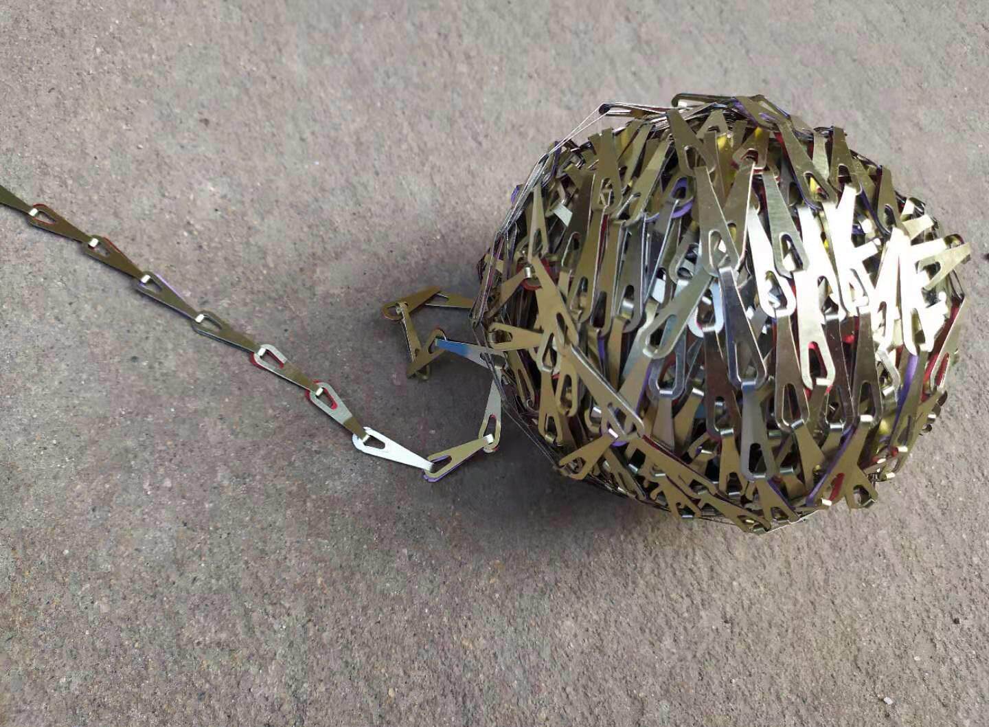 吊链安全100米出口应急灯铁链日光灯配件灯具瓜子铁环链