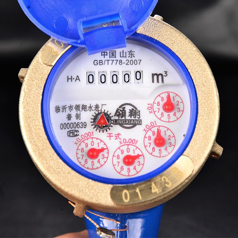 旋翼数字干式冷水水表4分6分家用出租房耐冻水表