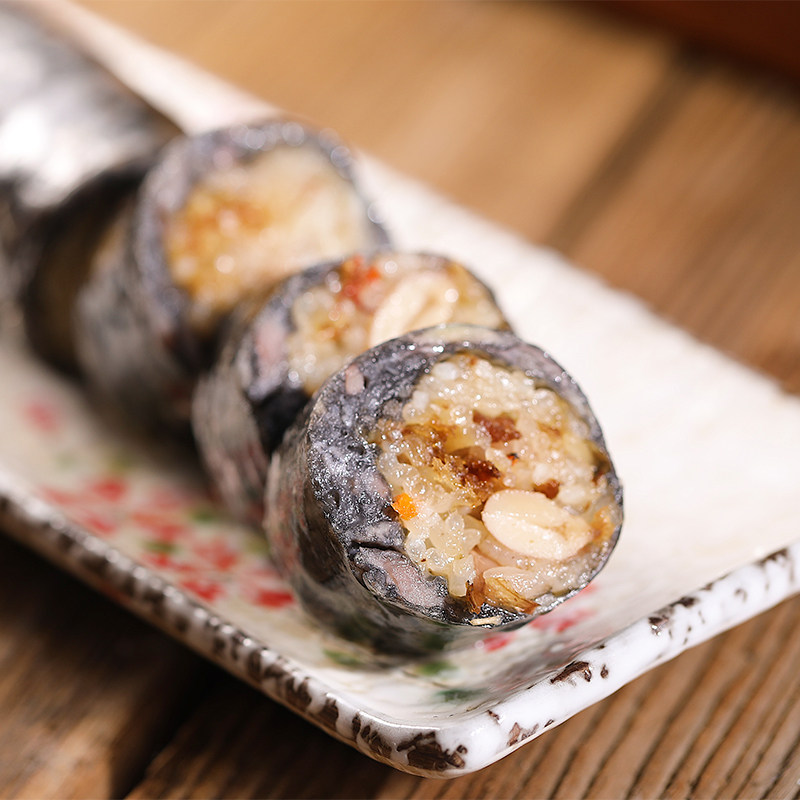香肠台湾寿司包米饭米饭墨斗鱼墨鱼日本食材料理香肠